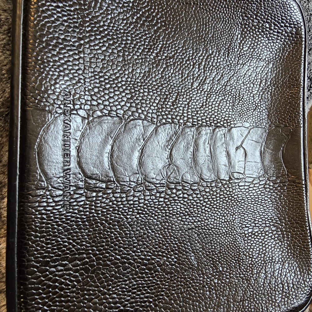 Alexander Wang Black Textured Clutch